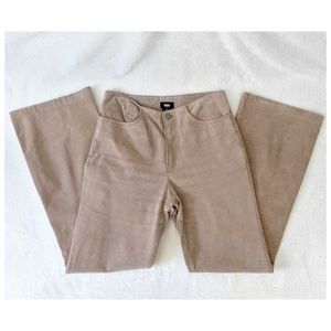 Mossimo Genuine Suede Leather Bootcut Pants Sz 4